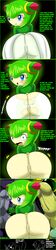 ass bad_grammar big_butt blush cosmo_the_seedrian english_text female green_hair hair imminent_rape legwear male nobody147 nude penis pussy rape sega sonic_(series) sonic_x straight text tights