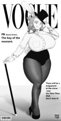 1girls big_breasts breasts bulge female female_only furry huge_breasts mosquerajoshua peanut_butter_(theycallhimcake) thick_thighs vogue_(magazine) wide_hips