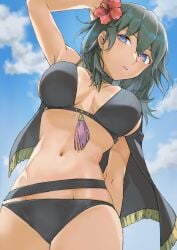 breasts byleth_(female)_(fire_emblem) byleth_(female)_(summer)_(fire_emblem) byleth_(fire_emblem) byleth_(fire_emblem)_(female) byleth_(summer)_(fire_emblem)_(female) female female_only fire_emblem fire_emblem:_three_houses fire_emblem_heroes looking_at_viewer solo swimsuit u7yrfedrjpe1cvb