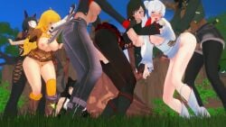 3d 3d_animation 3futas 4girls 6+girls animated blake_belladonna breasts_out clipping clothed_sex dezerbitch faunus from_behind functionally_nude futa_on_female futanari group_sex hand_holding partially_clothed rape ruby_rose rwby standing tagme topless video weiss_schnee white_fang_(rwby) yang_xiao_long