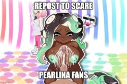 background big_breasts cucked_lesbian cuckquean cum cum_on_breasts excessive_cum heart lesbian_conversion lesbian_with_male marina marina_(splatoon) meme orientation_play paizuri pearl_(splatoon) splatoon tagme unepicroachy_(leepicmochi)