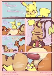 absurd_res ampharos anus ass balls blush bodily_fluids comic daughter_(lore) dialogue english_text erection eyewear female female_penetrated feral feral_on_feral feral_penetrated feral_penetrating feral_penetrating_feral generation_1_pokemon generation_2_pokemon genital_fluids genitals glasses group hi_res incest_(lore) litho_(stormysparkler) m&#039;lady_(milachu92) male male/female male_penetrating male_penetrating_female milachu milachu92 mother_(lore) mother_and_child_(lore) mother_and_daughter_(lore) nintendo open_mouth open_smile parent_(lore) parent_and_child_(lore) parent_and_daughter_(lore) penetration penile penile_penetration penis penis_in_pussy pikachu pokemon pokemon_(species) pussy raichu sex smile text tongue tongue_out trio vaginal_fluids vaginal_penetration vaginal_penetration