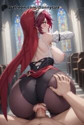 ai_generated big_ass big_breasts dannylux rosaria_(genshin_impact) stable_diffusion uncensored