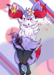 braixen cherrim no_humans obakawaii pokémon_(species) pokemon pokemon_(species) pokemon_dppt pokemon_xy shiny_pokemon