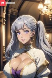 aged_up ai_generated big_breasts black_clover long_hair milf noelle_silva tktbro very_long_hair