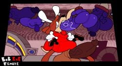 alien animated anthro anus big_balls big_dick big_penis blowjob bob_(superiorfoxdafox) brown_fur cain_(superiorfoxdafox) crossover crowd crowd_watching deepthroat deer dreads facefuck feline game gay hoodie penis_in_mouth purple_fur superiorfox throat_bulge throat_fuck throat_swabbing watching