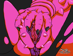 1girls alien anus big_anus big_clitoris clitoral_hood clitoris close-up dodoria dragon_ball dragon_ball_z dragon_ball_z_abridged female genderswap_(mtf) josemalvado labia overweight overweight_female pink_skin presenting presenting_pussy pussy rule_63 solo spread_pussy spreading urethra