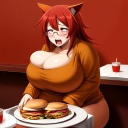 1girl ai_generated big_breasts bitch burger burgers faggot fat female gyatt hoe hot juke's_towers_of_hell jukereise obese overweight pussy roblox robloxian solo tranny