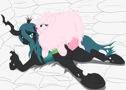 2014 animal_genitalia ass blush changeling equine erection female feral fluffle_puff friendship_is_magic furry futa_on_female futanari horse horsecock intersex mammal my_little_pony penetration penis pony poprocks queen_chrysalis_(mlp) sex