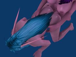 3d anal animated big_breasts blue_hair breasts doggy_style elf elves female from_behind futa_on_female futanari gif hair intersex night_elf nude pointy_ears purple_hair purple_skin uncensored warcraft world_of_warcraft