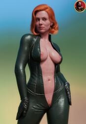 1girls 3d black_widow_(marvel) breasts female female_only itirick marvel marvel_comics nipples pubic_hair pussy solo solo_female