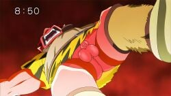 1boy akaoni balls ballsack clothing dutch_angle edit flaccid_penis foreskin humanoid humanoid_penis intact long_foreskin male male_only no_underwear open_mouth penis photoshop pointy_ears pretty_cure red_oni red_skin screencap scrotum smile_precure smooth_penis solo spread_legs testicles uncensored uncut unretracted_foreskin upskirt