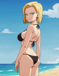 ai_generated android_18 bikini dragon_ball girl sexy