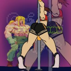 alex_(street_fighter) cringe doxiedummy faggot gay no_visible_genitalia pole wtf yang_(street_fighter)