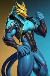 1boy 1monster abs ai_generated alternate_skin anthro balls big_balls big_penis blue_body blue_penis bottomless_male canine cerberus_(fortnite) civitai demon epic_games fangs flaccid foreskin fortnite fortnite:_battle_royale glowing_eyes humanoid_genitalia humanoid_penis ironwill male_only mammal muscular muscular_male mythological_creature mythology partially_clothed pecs penis presenting_penis pubic_hair sagging_balls self_upload simple_background skull_head solo uncensored uncut veiny_penis