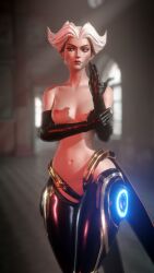 3d 4k camille_ferros cyborg female kinkykatt3d league_of_legends nude nude_female riot_games video_games