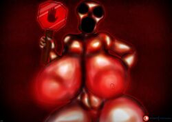 1girls 2d 2d_(artwork) 2d_artwork a-90 big_areola big_breasts breasts completely_nude creepy curvy curvy_female curvy_figure enormous_breasts female female_only gigantic_areola gigantic_breasts holding_object horror hourglass_figure huge_areolae huge_breasts large_areolae large_breasts little_cat massive_areolae massive_breasts monster monster_girl naked naked_female nightmare_fuel nightmare_waifu roblox roblox_game rooms_(roblox) rule_63 stop_sign