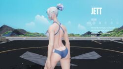 3d accidental_exposure bikini capcut clothes_ripped clothes_ripping edit edited female_focus female_only jett_(valorant) ripped_clothing solo_female sound sound_effects tagme underwear underwear_removed valorant video wardrobe_malfunction