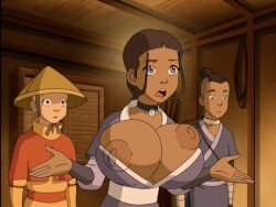 avatar_the_last_airbender big_breasts huge_breasts katara useless_clothing