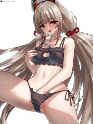 1girls breakthrough_rr brown_eyes brown_hair cat_ears cat_lingerie catgirl core_crystal looking_at_viewer masturbating_under_clothes masturbation nia_(xenoblade) nintendo panting solo solo_female solo_focus steam xenoblade_(series) xenoblade_chronicles_2