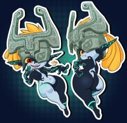 1girls ass ass_focus big_ass big_butt booty butt_crack butt_focus curvy fang fat_ass feet female fused_shadow hourglass_figure imp_midna iseenudepeople midna navel pale_skin plump_ass pointy_ears ponytail red_eyes red_hair shortstack small_breasts tagme the_legend_of_zelda thick thick_ass thick_thighs twilight_princess wide_hips