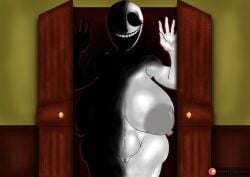 1girls 2d 2d_(artwork) 2d_artwork big_areola big_breasts breasts closet creepy doors_(roblox) enormous_breasts female female_only genderswap_(mtf) giant_breasts gigantic_areola gigantic_breasts horror huge_areolae huge_breasts jack_(doors) large_breasts little_cat massive_areolae naked naked_female nightmare_waifu roblox roblox_game rule_63