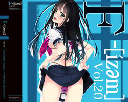 1girls black_hair blue_eyes blush bondage breasts f-ism female looking_at_viewer looking_back murakami_suigun nipple_clamps nipples open_mouth original pussy_juice rope school_uniform sex_toy shirt_lift skirt skirt_lift solo underwear vibrator