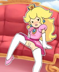 paper peach from mario (series) by rumrabbit