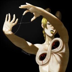 1girls artist_name artistic_nude artistic_nudity atalajoestar belongs_in_a_museum blood female female_only hands hands_casting_shadow human infinity_symbol jojo's_bizarre_adventure jolyne_cujoh jolyne_kujo light-skinned_female light_skin lips nonsexual nonsexual_nudity not_porn pale_skin shadow short_hair trend