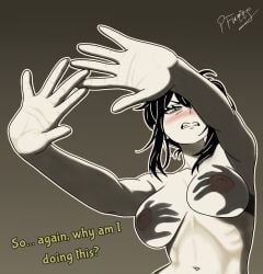 1girls annoyed annoyed_expression areolae arms_out big_breasts black_hair blush blushing breast_focus breasts completely_naked completely_naked_female completely_nude completely_nude_female dialogue english english_text female female_only green_eyes hair hands_casting_shadow huge_breasts large_breasts mature mature_female mature_woman meme meme_reference milf mother naked naked_female navel nipples nude nude_female older_female pale-skinned_female pale_skin pinkflamingoart ponytail renee_graves shadow slim_waist solo solo_female text the_coffin_of_andy_and_leyley tied_hair topless upper_body upper_body_only voluptuous voluptuous_female yellow_eyes