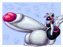 2026 4:3 anatoly_genghis_khan antennae_(anatomy) anthro balls big_balls big_penis colored colored_line_art digital_drawing_(artwork) digital_media_(artwork) fur g-khan genitals glans huge_balls huge_penis humanoid_genitalia humanoid_penis hyper hyper_balls hyper_genitalia hyper_penis machine male nude penis protogen protogen_visor shaded signature simple_background smile solo tuft white_body white_fur white_tuft