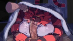 16:9 anthro anthro_penetrated big_muscles big_pecs big_penis bodily_fluids cum cum_in_mouth cum_inside duo felid feline fellatio first_person_view fur generation_7_pokemon genital_fluids genitals grey_body grey_fur hi_res human human_on_anthro human_penetrating human_penetrating_anthro human_pov humanoid_genitalia humanoid_penis incineroar interspecies kazhijun looking_at_viewer male male/male male_anthro male_human mammal muscular muscular_anthro muscular_male nintendo oral pecs penetration penile penis pokemon pokemon_(species) pokephilia red_body red_fur saliva sex under_covers widescreen