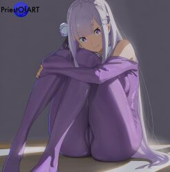 emilia (re:zero) from re:zero kara hajimeru isekai seikatsu by priestofart