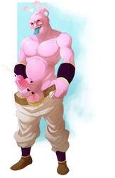 1boy cum dragon_ball dragon_ball_z majin_buu male male_only masturbation monster orgasm penis solo super_buu