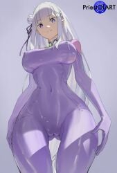 emilia (re:zero) from re:zero kara hajimeru isekai seikatsu by priestofart