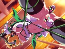 1girls anal anal_object_insertion blonde_hair bondage bound breasts censored female female_focus forced_orgasm game_cg gan-chan_(artist) head-mounted_display hitozuma_sentai_aisaiger lactation large_breasts magical_girl mask milking_machine mosaic_censoring navel nipples non-web_source object_insertion official_art open_mouth orgasm pussy pussy_juice saiger_lily self-datamine sex_toy solo_focus sophie_andrea_yukitou spread_legs suspension sweat tentacle thighhighs vaginal_object_insertion vaginal_penetration variant_set vibrator