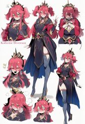 ai_generated female female_only katherine_devereaux kortai novelai original_character princess reference_sheet tagme