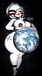 absurd_res anthro big_breasts big_butt breasts butt destruction earth eyes_closed fazclaire's_nightclub female female_only five_nights_at_freddy's five_nights_at_freddy's_2 fredina's_nightclub giantess growing growth hi_res huge_breasts huge_butt huge_thighs macro makeup marie_(cryptiacurves) marionette_(fnaf) markings mature_anthro mature_female nipples nude planet planet_destruction planet_dwarfing planetary puppet puppet_(fnaf) scottgames snoozehh solo space text thick_thighs thighs wide_hips