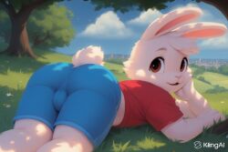 ai_generated animated animation anthro bunny cub cute_male furry jaylus_ai_testing laying_on_stomach looking_at_viewer male male_only rabbit solo tagme video young
