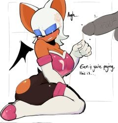 2026 anthro armwear bat bat_wings big_ass big_breasts bodily_fluids breasts butt clothing cum cum_from_penis cum_on_breasts cum_on_face dialogue digital_drawing_(artwork) digital_media_(artwork) duo elbow_gloves english_text female female_focus genital_fluids genitals gloves handwear hi_res huge_ass huge_breasts humanoid_genitalia humanoid_penis kneeling male male/female mammal membrane_(anatomy) membranous_wings mostly_clothed one_eye_closed penis postpluvial rouge_the_bat sega short_tail sonic_(series) sonic_the_hedgehog_(series) tail text torn_clothing vein veiny_penis wings