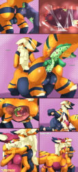 absurd_res alex_(disambiguation) arcanine arcvap birth comic crotch_breasts duo eeveelution female feral feral_unbirthing_feral generation_1_pokemon hi_res hybrid internal nintendo pokemon pokemon_(species) pokemon_taur predator_(disambiguation) taunting taur teats umbilical umbilical_cord unbirth_belly unbirthed_pregnancy unbirthing vaginal vaporeon vextrix vore