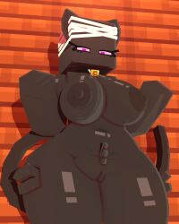 2026 3d 3d_(artwork) aura bell bell_collar big_breasts black_body breasts bush cat_ears cat_girl catgirl collar coresvoid curvaceous curvaceous_body curvaceous_female curvaceous_figure curvaceous_hips curvaceous_thighs curvy curvy_body curvy_female curvy_figure curvy_hips curvy_thighs digital_media_(artwork) domestic_cat enderman enderwoman feline female fluffy genitals hi_res humanoid looking_at_viewer mammal microsoft mine-imator minecraft mojang nipples nude purple_eyes pussy smooth_skin solo thick_thighs thighs voluptuous wide_hips xbox_game_studios