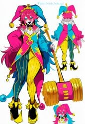 novelai kortai tagme ai_generated original_character reference_sheet jester femboy tinko_(noah_zelinsky)