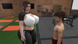 1boy 1futa 1girl 3d brother brother_and_sister futa_on_female futanari gym incest male_on_futa milf mother mother_and_son original original_character original_characters sister tagme thedinodidit threesome trailer video