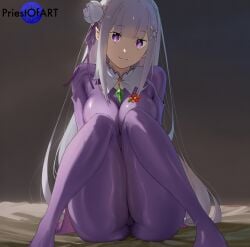 emilia (re:zero) from re:zero kara hajimeru isekai seikatsu by priestofart