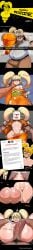 danganronpa furtiveturtle danganronpa_2:_goodbye_despair ugly_bastard imminent_rape rape saionji_hiyoko comic ai_generated english_text text english edited_ai groping forced_nudity part_2 contract legal_slavery imminent_penetration imminent_sex ass pussy shortstack