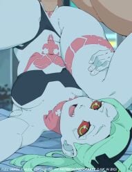 1boy 1girls 2d 2d_animation animated armpit armpit_crease armpits bouncing_breasts bra cyberpunk:_edgerunners cyberpunk_2077 fedorartt female green_body green_skin male medium_breasts mp4 musi_cassie panties petite piledriver_position punk punk_girl rebecca_(edgerunners) red_eyes sex sound tagme thighs upside-down vaginal_penetration video