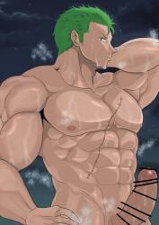 1boy abs bara bara_body bara_tiddies bara_tits barazoku beefy biceps big_dick_energy big_penis bigger_male bodybuilder broad_shoulders censored_penis chad completely_naked completely_nude defined_jawline defined_muscles erect_penis erection exibitionism fat_cock gay girthy_penis green_hair hairless hand_behind_head hand_on_waist handsome handsome_man huge_cock hunk japanese_male large_penis larger_male long_penis looking_down male male_focus male_only manly masculine_male muscles muscular muscular_male naked night night_sky nude one_piece pecs_bigger_than_head penis penis_bigger_than_head pirate pose post-timeskip roronoa_zoro scar scar_on_chest six_pack smell smell_fetish smelling smelly smelly_cock solo solo_focus solo_male sweat sweatdrop sweating sweaty sweaty_body sweaty_genitalia sweaty_penis tall_male taller_male tough_guy trapezius triceps vanojisan yaoi