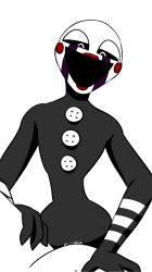 animatronic duo female female_pov first_person_view five_nights_at_freddy's five_nights_at_freddy's_2 from_front_position genitals hi_res human human_on_robot lying machine male male/female mammal marionette_(fnaf) missionary_position on_back open_mouth penetration penile penile_penetration penis penis_in_vagina puppet_(fnaf) pussy receiving_pov robot scottgames sex simple_background smile third-party_edit unnecessaryfansmut vaginal_penetration white_background