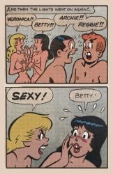 archie archie_comics betty_and_veronica betty_cooper dance gay hot kissing lesbian naked nude pin_up pin_up_girl pinup sexy veronica_lodge